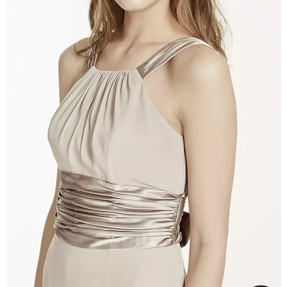 David’s Bridal Chiffon and Charmeuse Dress
STYLE# F12732 - Picture 6 of 7